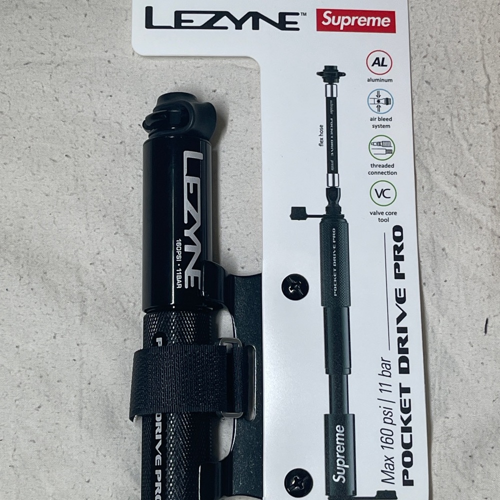 Supreme Lezyne Pocket Drive Pro Bike Pump - Black